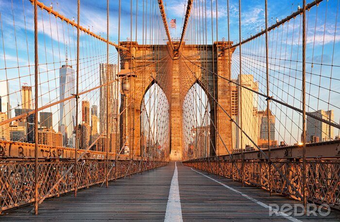 Papier peint  Pont de Brooklyn vide