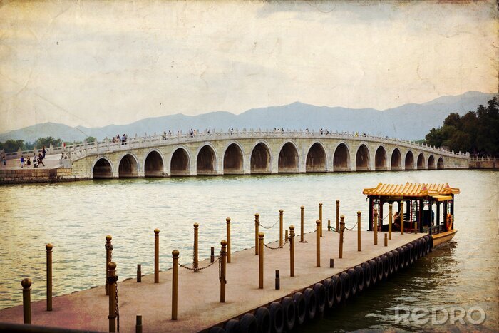 Papier peint  Pont des 17 Arches