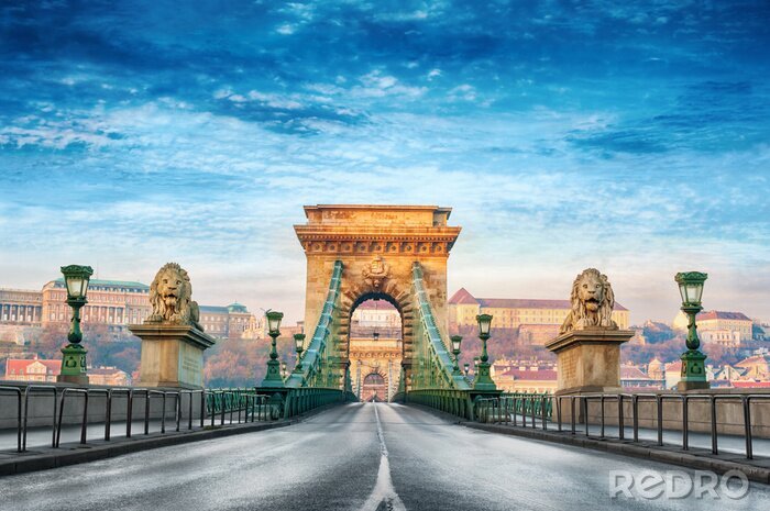 Papier peint  Pont des Chaînes Budapest Hongrie