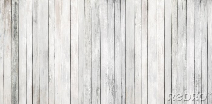 Papier peint  Pont en bois blanc et gris