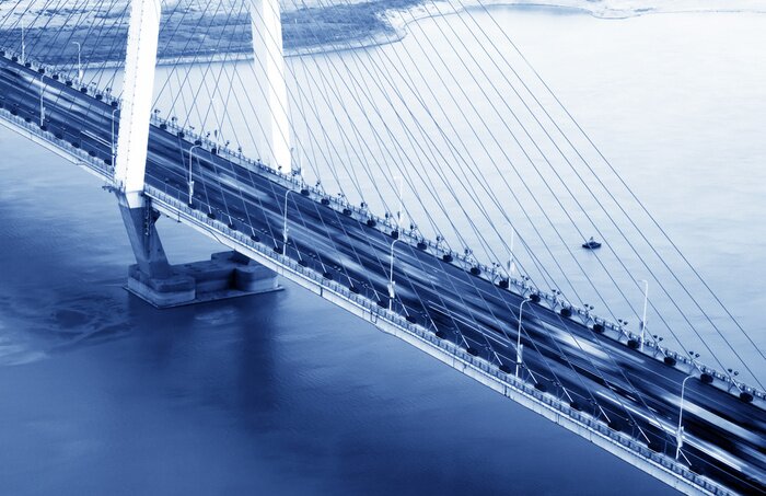 Papier peint  Pont en soirée