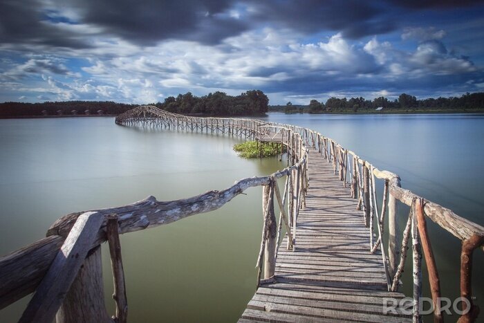 Papier peint  Pont étroit en Thaïlande