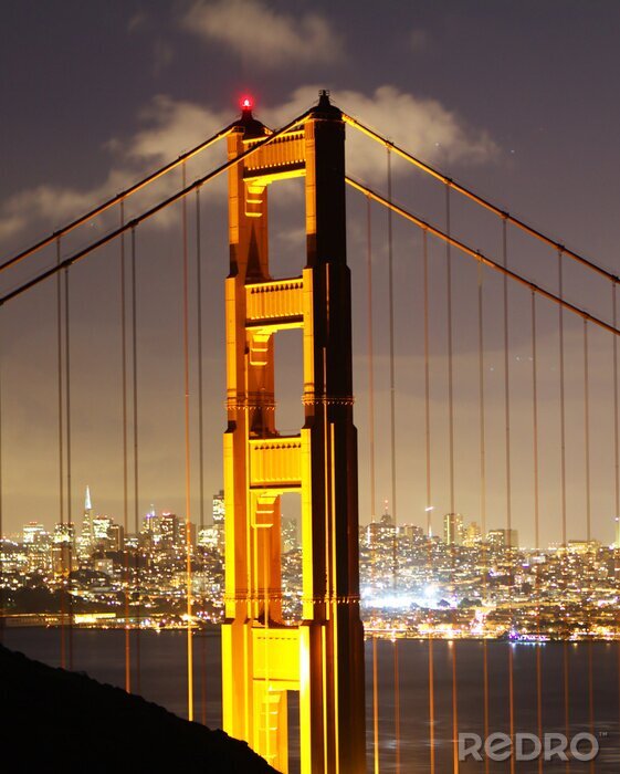 Papier peint  Pont Golden Gate illuminé