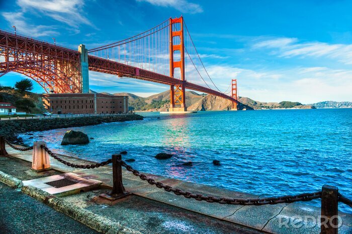 Papier peint  Pont Golden Gate rouge