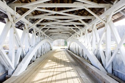 Pont Groveton Covered en bois