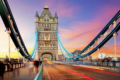 Papier peint  Pont londonien le soir