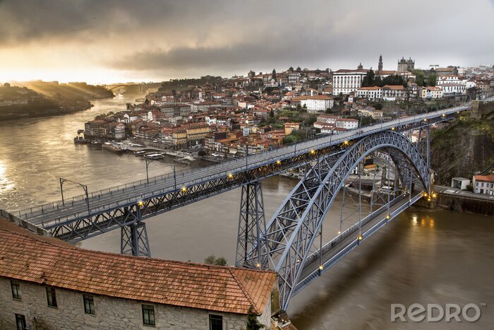 Papier peint  Pont métallique au Portugal