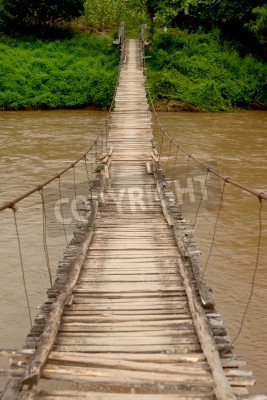 Papier peint  Pont rivière Thaïlande du Nord