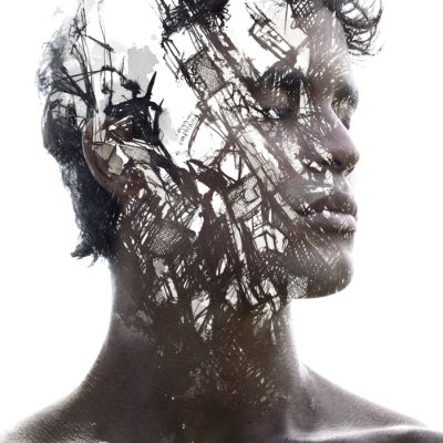 Portrait artistique d'un homme