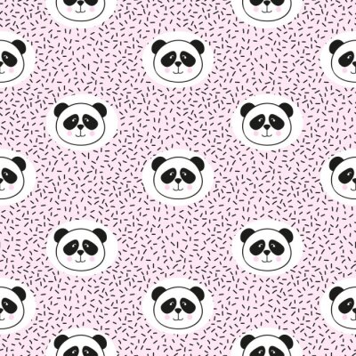 Portrait d'un panda en version rose