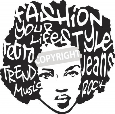 Papier peint  Portrait de femme noir et blanc