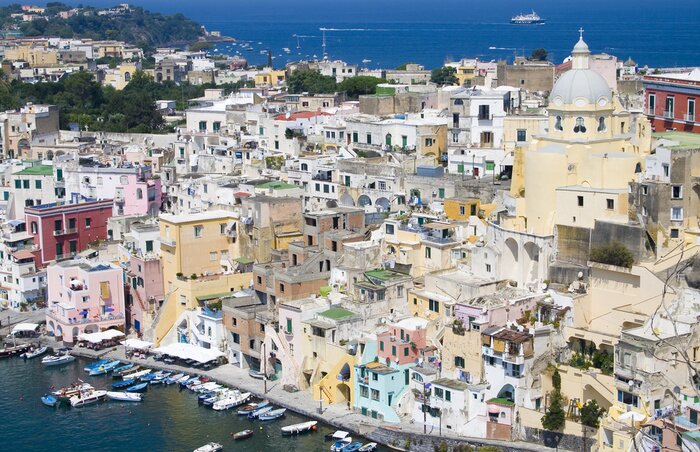 Papier peint  Procida, isola nel Mediterraneo