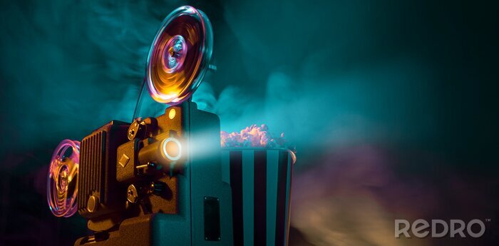 Papier peint  Projecteur de film dans un cinéma