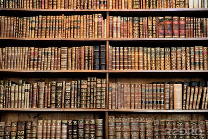 Papier peint  Racks de livres antiques dans une bibliothèque à Vienne