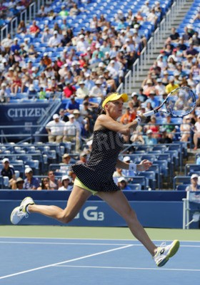 Papier peint  Radwanska joue devant le public
