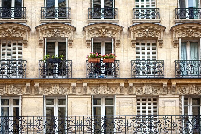 Papier peint  Rangées de balcons