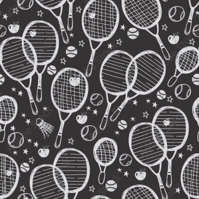 Papier peint  Raquettes de tennis