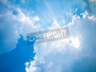 Papier peint  Rayon de soleil et ciel