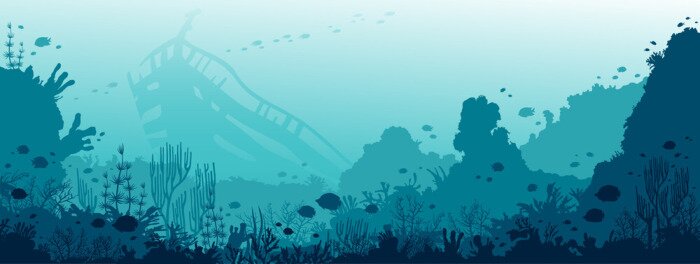 Papier peint  Récif corallien turquoise