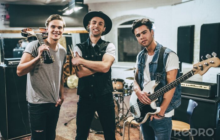 Papier peint  Répétition de groupe de musique