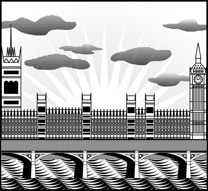 Papier peint  Représentation graphique de Londres