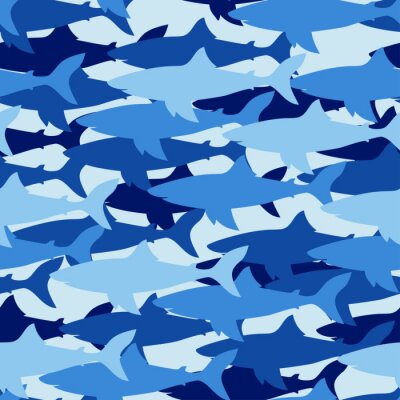 Requins dans l'eau
