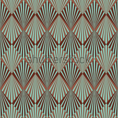 Papier peint  Rétro motif géométrique