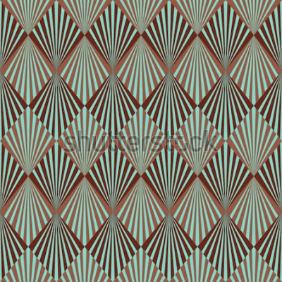 Papier peint  Rétro motif géométrique