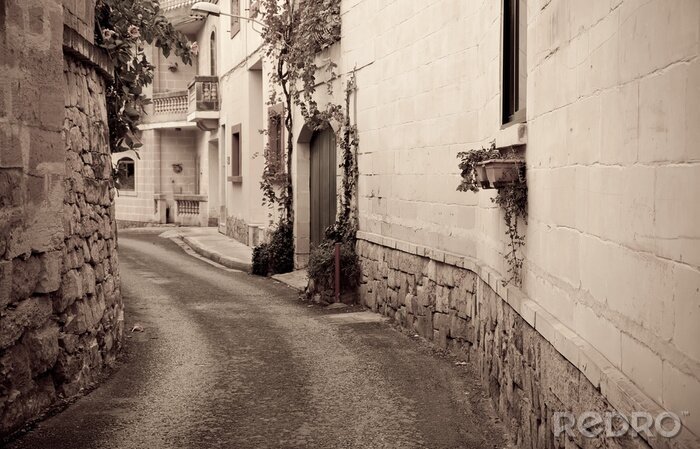 Papier peint  Rétro photo de la ville méditerranéenne