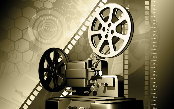 Papier peint  Rétro projecteur de film