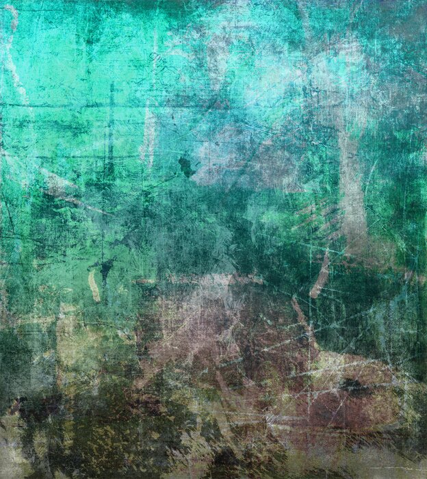 Papier peint  Rétro texture aux teintes vertes