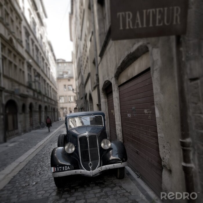 Papier peint  Rétro voiture