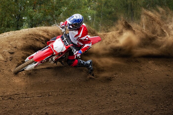 Papier peint  Rider conduite dans la course de motocross