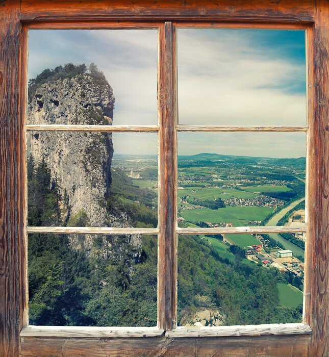 Papier peint  Rocher abrupt dans les montagnes