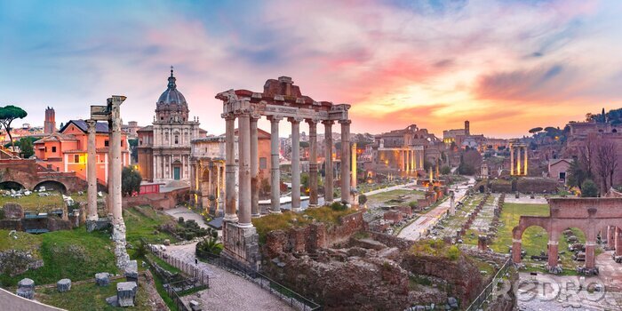 Papier peint  Rome au lever du soleil