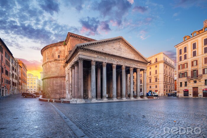 Papier peint  Rome vue sur le Panthéon