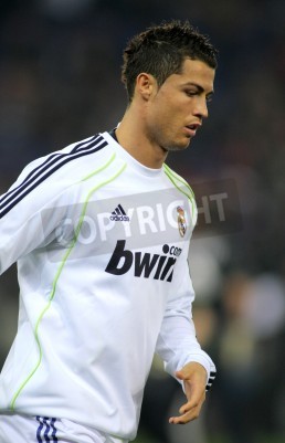 Papier peint  Ronaldo avec un maillot du Real Madrid