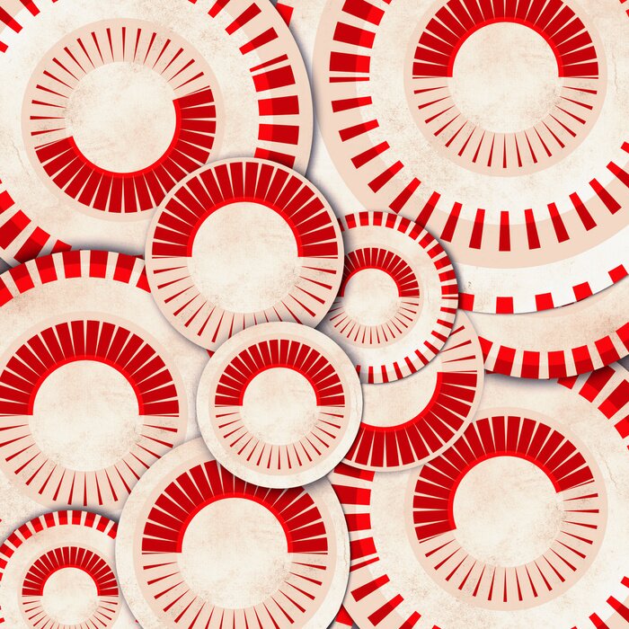 Papier peint  Roues rouges vintage