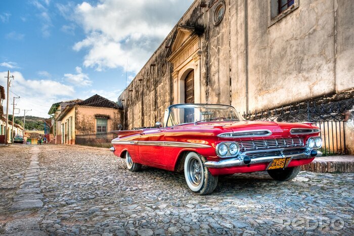 Papier peint  Rouge Chevrolet