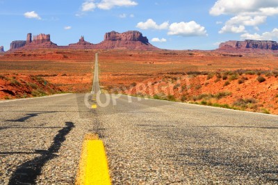 Papier peint  Route américaine dans le désert