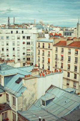 Papier peint  Rue de Paris et bâtiments