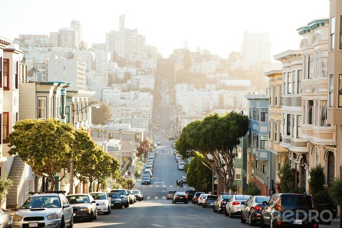 Papier peint  Rue escarpée de San Francisco