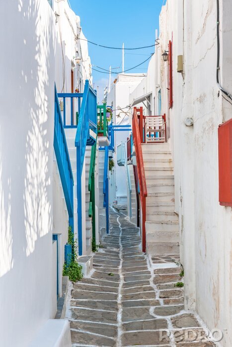 Papier peint  Rue étroite en Grèce
