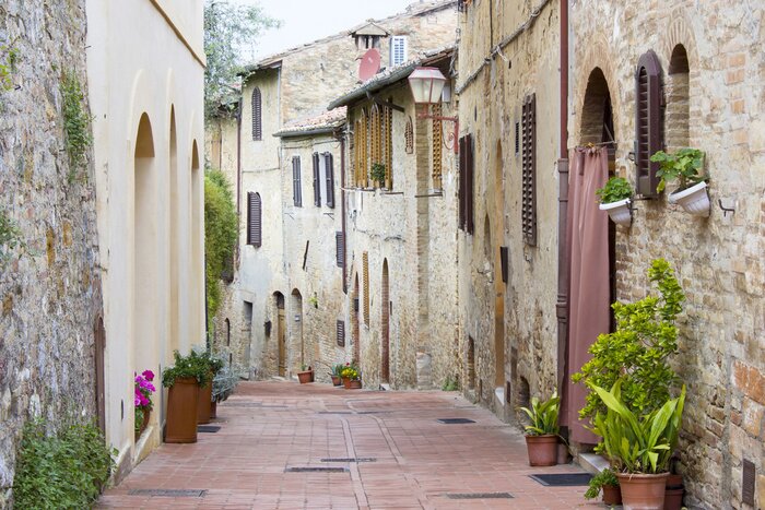 Papier peint  Rue large en Toscane