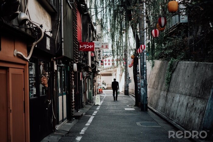 Papier peint  Rue sombre à Tokyo