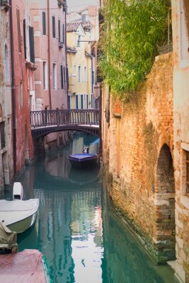 Papier peint  Ruelle canal à Venise