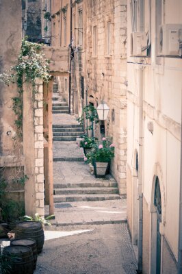 Ruelle et escalier à Dubrovnik