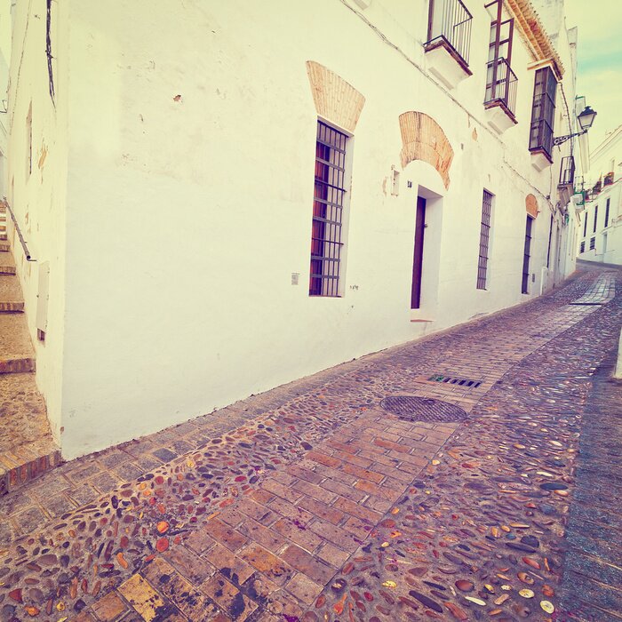Papier peint  Ruelle et maison ancienne