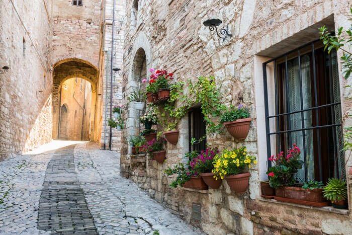 Papier peint  Ruelle ravissante Italie