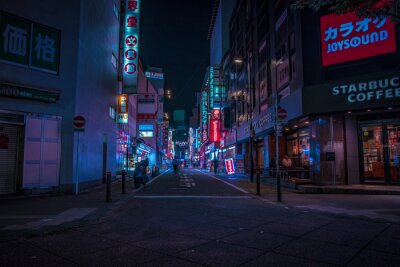 Rues de Tokyo la nuit